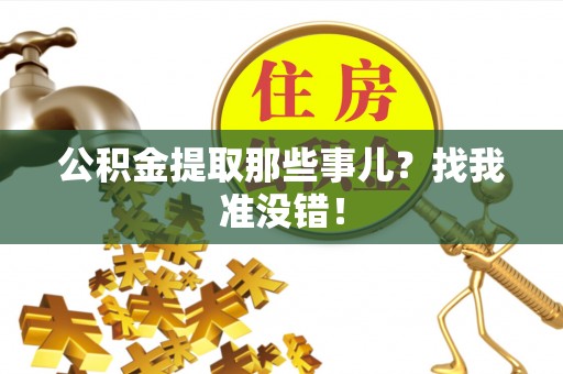 淮阳公积金提取那些事儿？找我准没错！