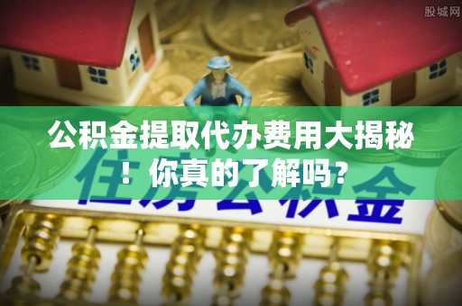 淮阳公积金提取代办费用大揭秘！你真的了解吗？