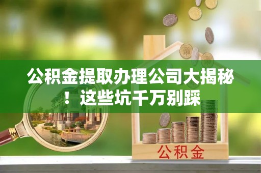 淮阳公积金提取办理公司大揭秘！这些坑千万别踩