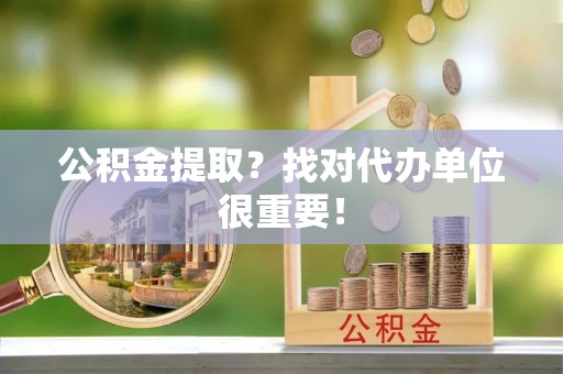 淮阳公积金提取？找对代办单位很重要！
